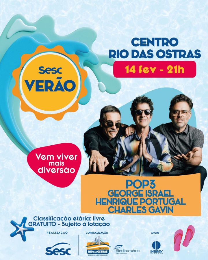 Sesc Verão 2025 - George, Henrique e Charles