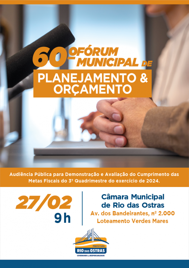 60º Fórum de Planejamento e Orçamento